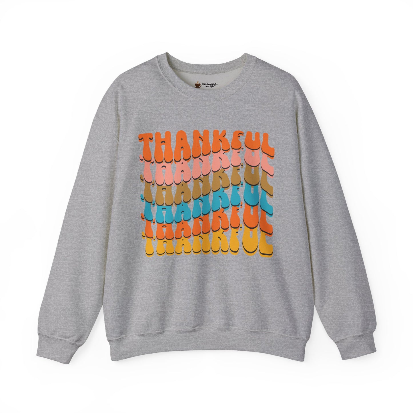 Thankful Crewneck Sweatshirt, Cozy Fall Sweater, Thanksgiving Gift, Unisex Casualwear, Gratitude Apparel, Everyday Comfort