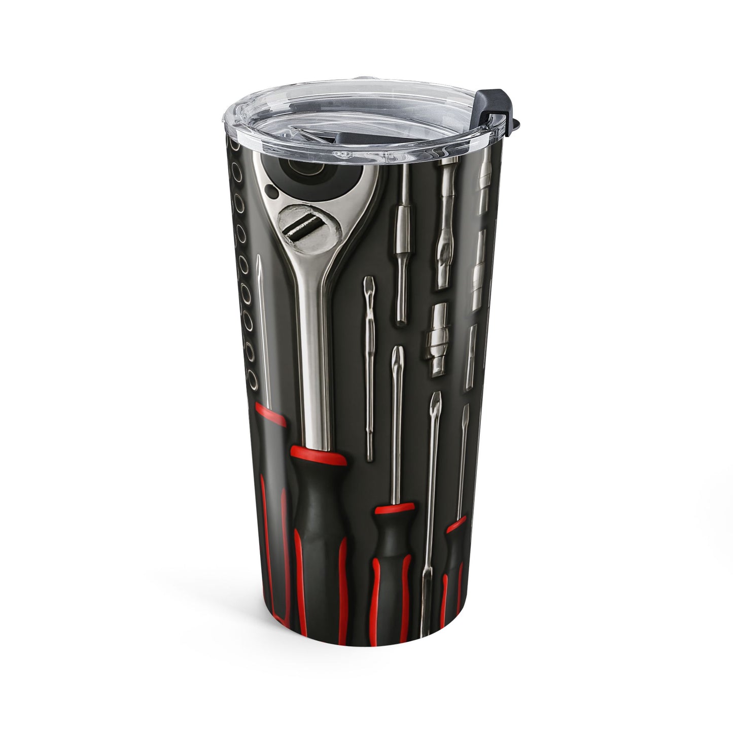 Handy Tools Tumbler 20oz, Ideal Gift for DIY Lovers, Mechanic Drinkware, Personalized Tool Mug, Birthday Present for Dad