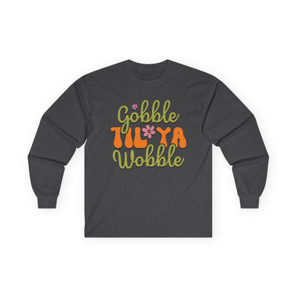 Thanksgiving Long Sleeve Tee - "Gobble 'Til Ya Wobble" - Holiday Apparel, Casual Wear, Gift for Thanksgiving, Family Celebration, Fall [...]