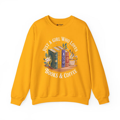 Books & Coffee Crewneck Sweatshirt | Unisex Sweatshirt, Make Coffee Not War, Casual Wear, Gift for Coffee Lovers, Cozy Outfit