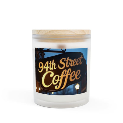 Coffee-Themed Frosted Candle, Aromatherapy Gift, Home Decor, Cozy Living, Candle Lovers, Unique Gift for Coffee Lovers
