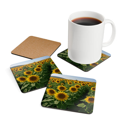 Sunflower Corkwood Coaster Set | Eco-Friendly Drink Coasters, Rustic Home Decor, Gift for Nature Lovers, Table Coasters, Summer [...]