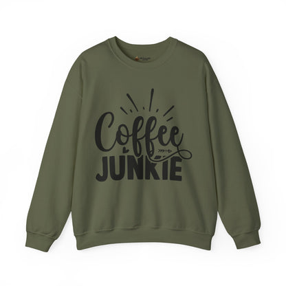 Caffeine Junkie Sweatshirt, Cozy Coffee Lover Crewneck, Gift for Baristas, Funny Coffee Sweatshirt, Perfect for Coffee Lovers