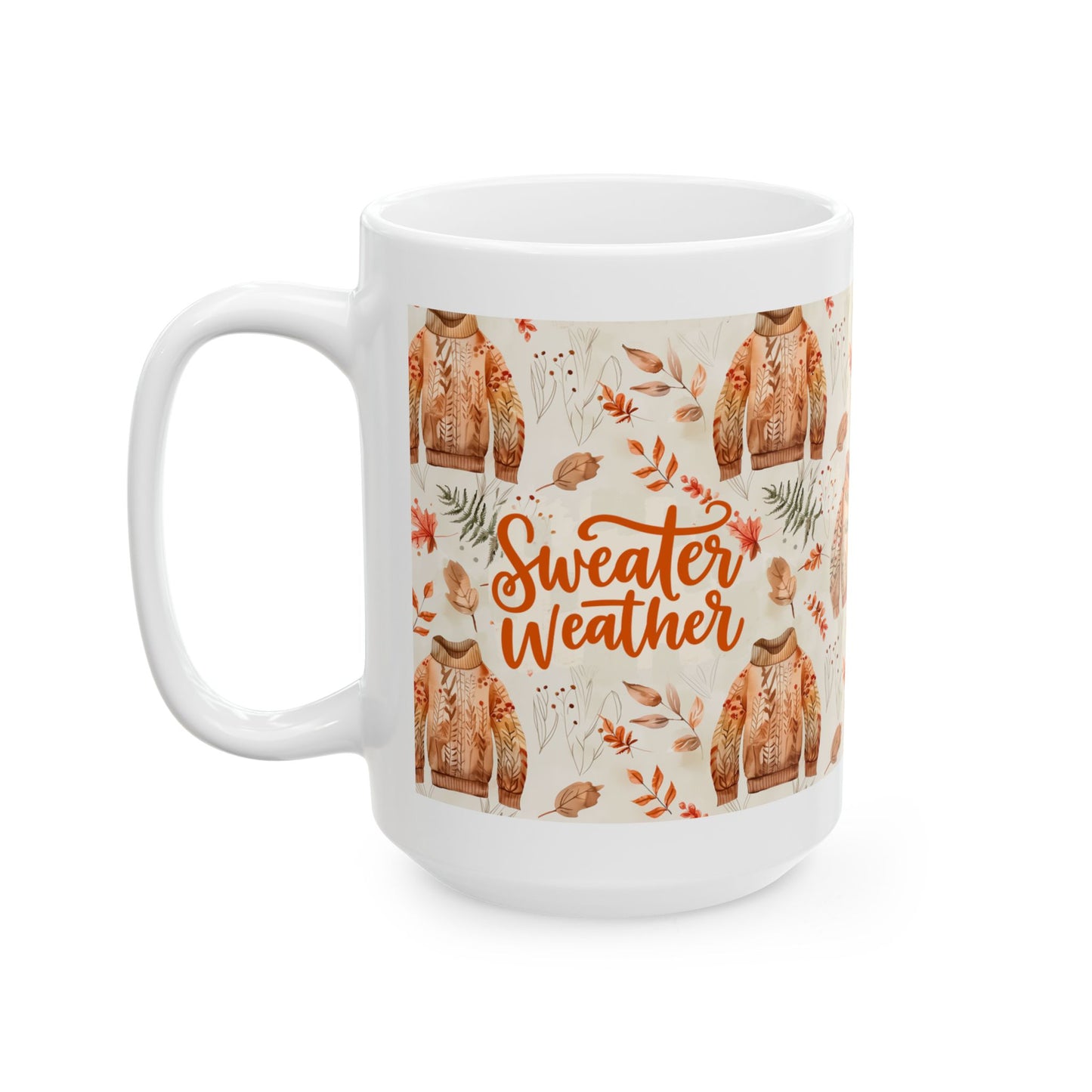 Autumn Sweater Ceramic Mug, Cozy Fall Drinkware, Gift for Teachers, Seasonal Coffee Cup, Cute Kitchen Decor, Thanksgiving Mug, Warm [...]