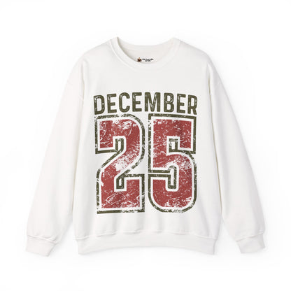 Cozy December 25 Sweatshirt, Festive Crewneck, Holiday Apparel, Christmas Gift, Warm Winter Wear, Unisex Sweatshirt