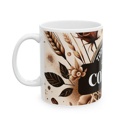 Stylish Coffee Mug - Today's Vibe, Floral Mug, Gift for Coffee Lovers, Unique Kitchen Decor, Inspirational Drinkware
