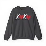 Valentine XOXO Polka Dot Heart Sweatshirt