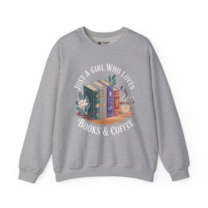 Books & Coffee Crewneck Sweatshirt | Unisex Sweatshirt, Make Coffee Not War, Casual Wear, Gift for Coffee Lovers, Cozy Outfit