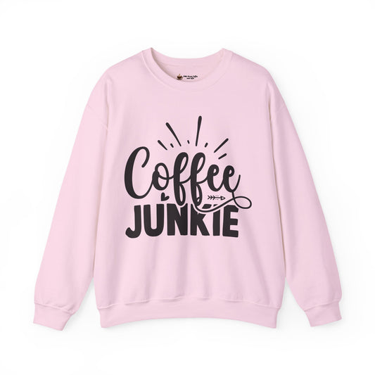 Caffeine Junkie Sweatshirt, Cozy Coffee Lover Crewneck, Gift for Baristas, Funny Coffee Sweatshirt, Perfect for Coffee Lovers
