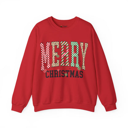 Merry Christmas Sweatshirt, Cozy Holiday Crewneck, Festive Unisex Sweatshirt, Perfect for Winter, Christmas Gift, Holiday Apparel