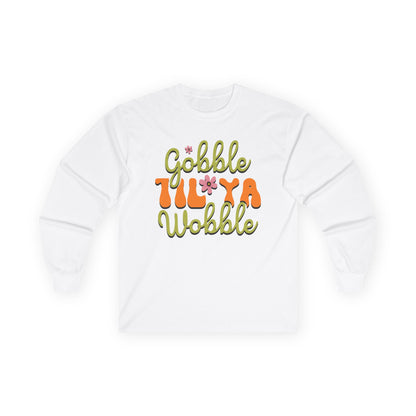 Thanksgiving Long Sleeve Tee - "Gobble 'Til Ya Wobble" - Holiday Apparel, Casual Wear, Gift for Thanksgiving, Family Celebration, Fall [...]