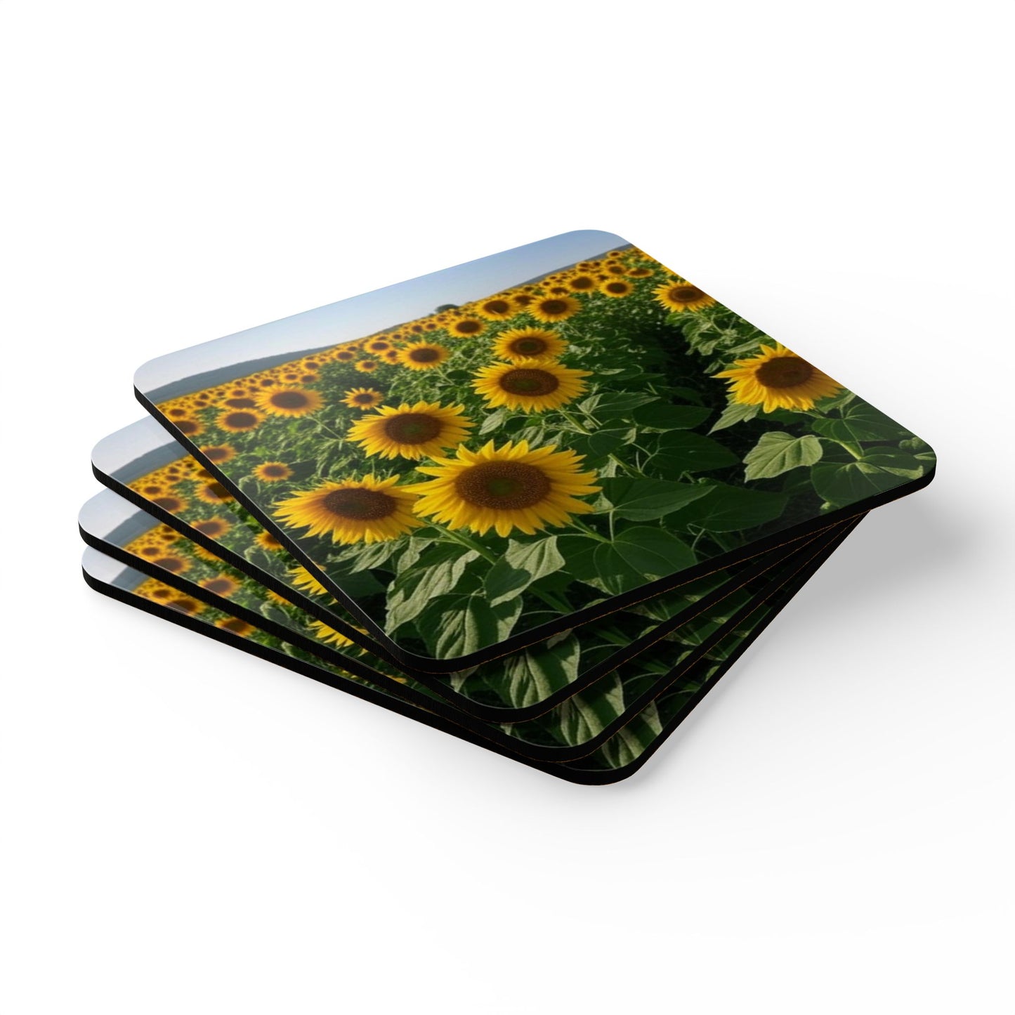 Sunflower Corkwood Coaster Set | Eco-Friendly Drink Coasters, Rustic Home Decor, Gift for Nature Lovers, Table Coasters, Summer [...]