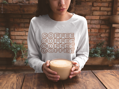 Cozy Coffee Crewneck Sweatshirt | Perfect Gift for Coffee Lovers, Casual Wear, Coffee-Themed Apparel, Relaxed Fit, Everyday Comfort