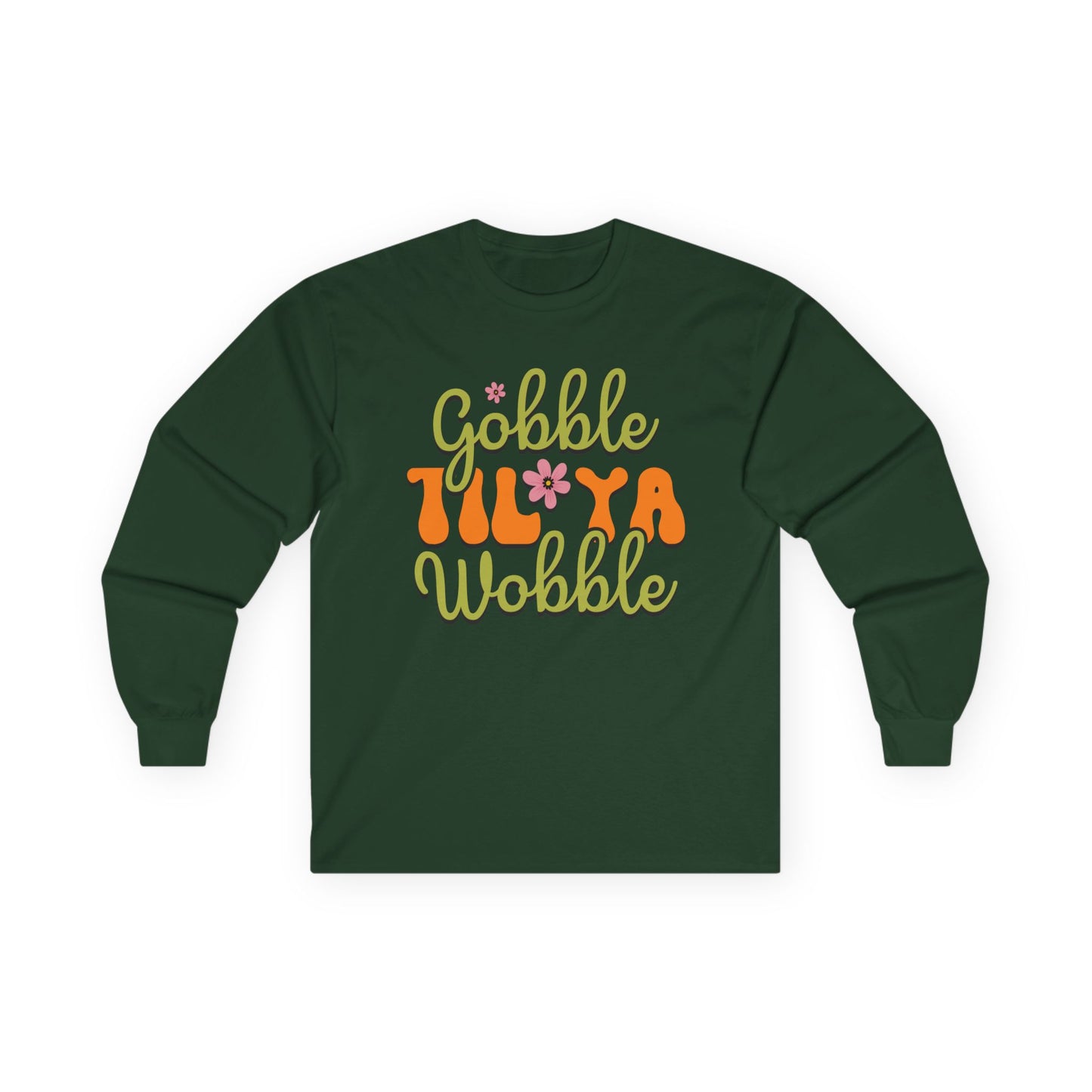 Thanksgiving Long Sleeve Tee - "Gobble 'Til Ya Wobble" - Holiday Apparel, Casual Wear, Gift for Thanksgiving, Family Celebration, Fall [...]