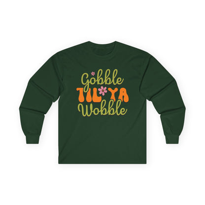 Thanksgiving Long Sleeve Tee - "Gobble 'Til Ya Wobble" - Holiday Apparel, Casual Wear, Gift for Thanksgiving, Family Celebration, Fall [...]