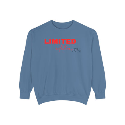 Limited Edition Unisex Garment-Dyed Sweatshirt - Cozy Casual Wear, Gift for Friends, Unique Style, Trendy Streetwear, Holiday Apparel