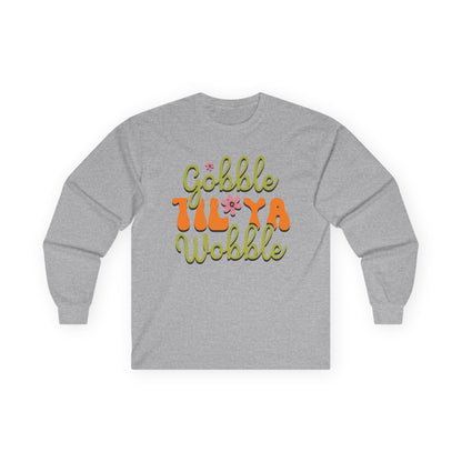 Thanksgiving Long Sleeve Tee - "Gobble 'Til Ya Wobble" - Holiday Apparel, Casual Wear, Gift for Thanksgiving, Family Celebration, Fall [...]