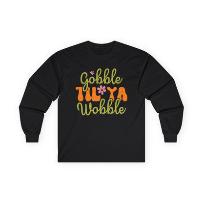 Thanksgiving Long Sleeve Tee - "Gobble 'Til Ya Wobble" - Holiday Apparel, Casual Wear, Gift for Thanksgiving, Family Celebration, Fall [...]