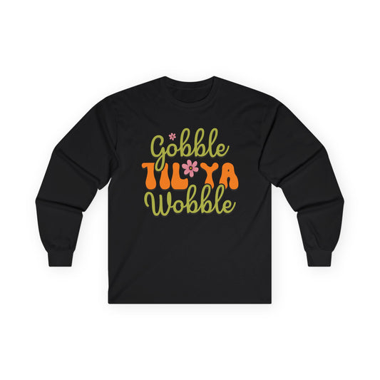 Thanksgiving Long Sleeve Tee - "Gobble 'Til Ya Wobble" - Holiday Apparel, Casual Wear, Gift for Thanksgiving, Family Celebration, Fall [...]