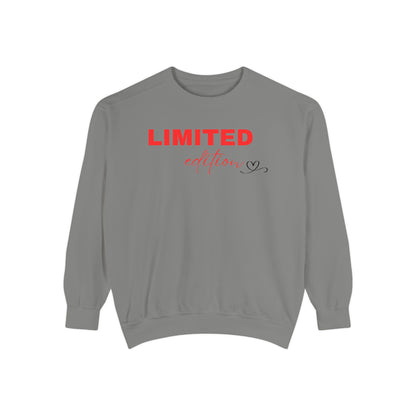 Limited Edition Unisex Garment-Dyed Sweatshirt - Cozy Casual Wear, Gift for Friends, Unique Style, Trendy Streetwear, Holiday Apparel