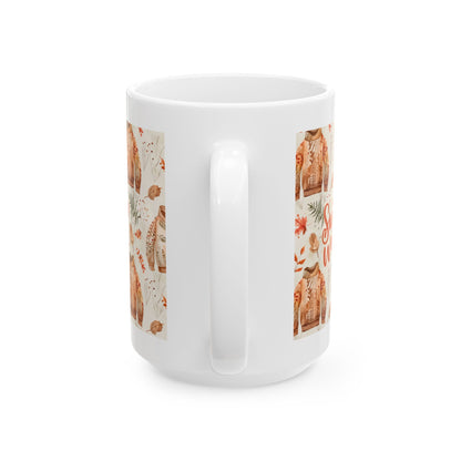 Autumn Sweater Ceramic Mug, Cozy Fall Drinkware, Gift for Teachers, Seasonal Coffee Cup, Cute Kitchen Decor, Thanksgiving Mug, Warm [...]
