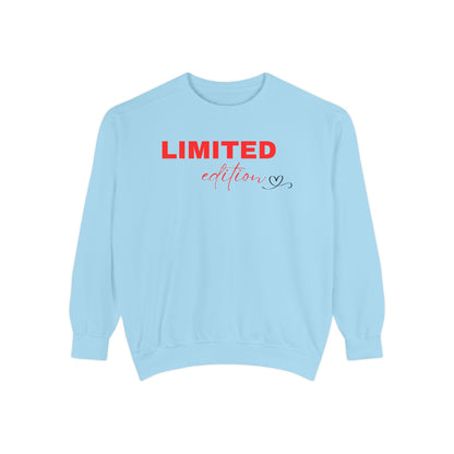 Limited Edition Unisex Garment-Dyed Sweatshirt - Cozy Casual Wear, Gift for Friends, Unique Style, Trendy Streetwear, Holiday Apparel