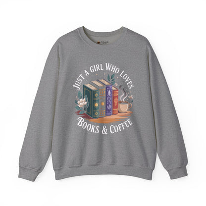 Books & Coffee Crewneck Sweatshirt | Unisex Sweatshirt, Make Coffee Not War, Casual Wear, Gift for Coffee Lovers, Cozy Outfit