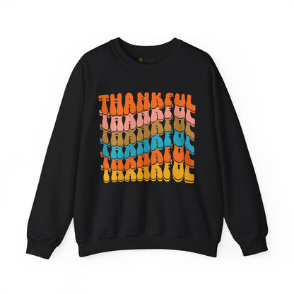 Thankful Crewneck Sweatshirt, Cozy Fall Sweater, Thanksgiving Gift, Unisex Casualwear, Gratitude Apparel, Everyday Comfort