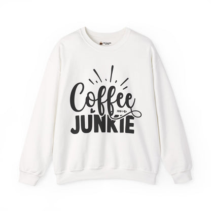 Caffeine Junkie Sweatshirt, Cozy Coffee Lover Crewneck, Gift for Baristas, Funny Coffee Sweatshirt, Perfect for Coffee Lovers